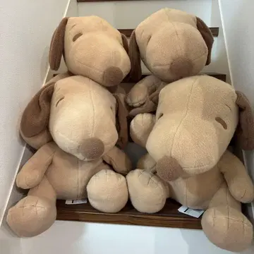 스누피 빅 봉제 인형 4체 세트