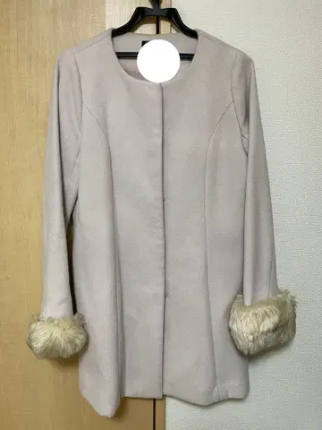 evelyn 노카라 코트 핑크