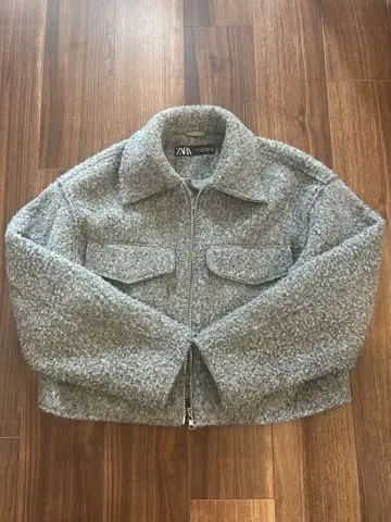 ZARA 그레이 집업 자켓