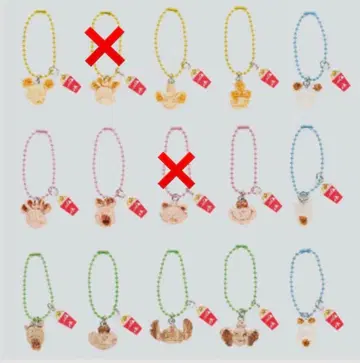 디즈니 팝콘 키링 키체인