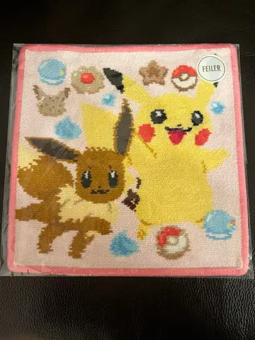 포켓몬 페이러 해피 스위츠 피카츄&이브이 손수건