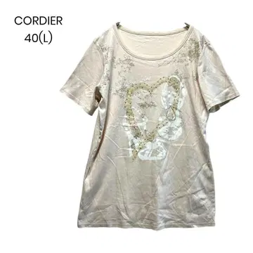 [ CORDIER ] 반팔 T셔츠 40(L) 하트 고급 캐주얼 a1119