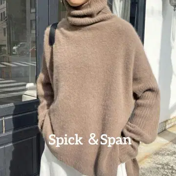 미사용 택 포함 2023AW 폭스 울 니트 스픽 앤 스팬