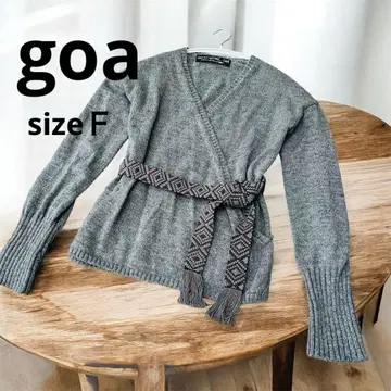 고아 [ Natural Vintage Goa ] 랩 니트 벨트 포함