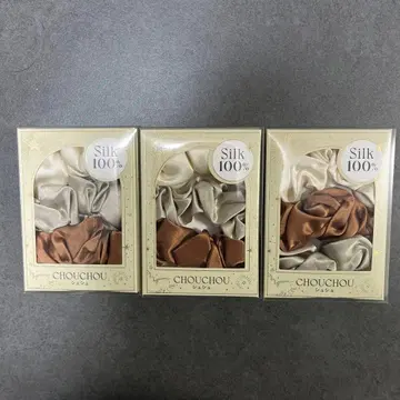 FRANCFRANC 실크 100% CHOU CHOU 3개 세트