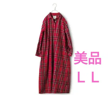 써니클라우드 pon님의 타탄 체크 셔츠 원피스 LL