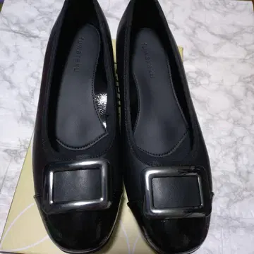 fuwaraku active 블랙 플랫슈즈 24 EEE