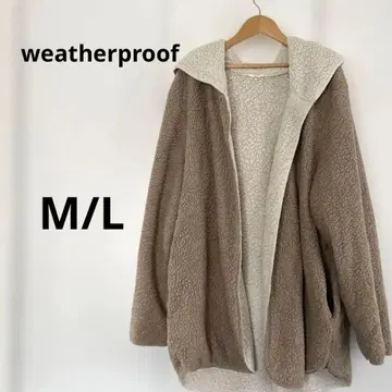 weatherproof 보아 플리스 자켓 [ M/L ] 브라운/아이보리