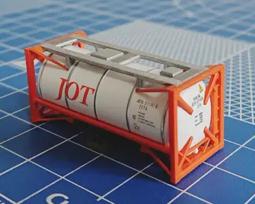 N게이지 탱크 컨테이너 JOT 일본석유운송 오렌지
