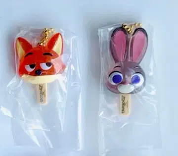 주토피아 아이스캔디 참 주디 닉 2개 가챠가챠