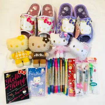 헤이세이 레트로 잡화 산리오 헬로키티 문구 봉제 인형 등 모음