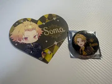 소마 씨 하트형 색지, 캔 배지 세트