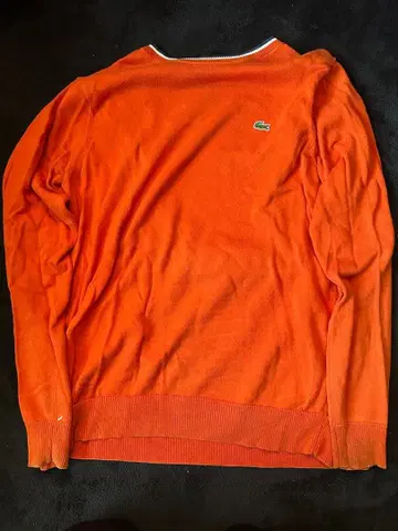 Lacoste 오렌지 크루넥 스웨터