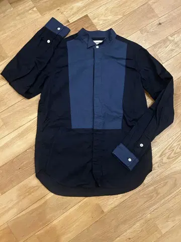 SINME 부섬 셔츠 M 네이비