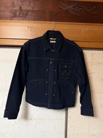 Wrangler 블랙 데님 자켓