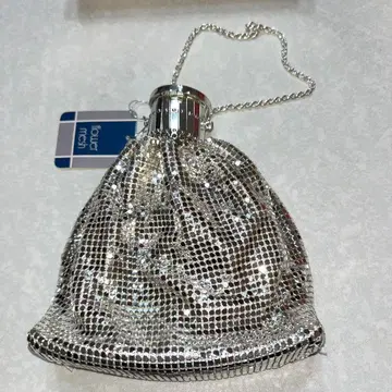 flower mesh 메탈 메쉬 파티 백 빈티지 미사용 새상품