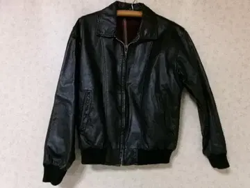 102384 남성용 가죽 자켓 소가죽 블랙 사이즈 M