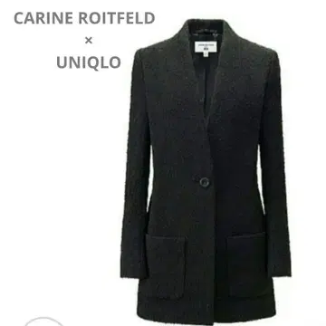 유니클로 카린 로와펠드 소프트 울 재킷 L 블랙