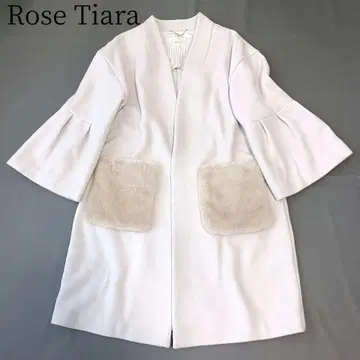 [ 로즈 티아라/Rose Tiara ] 롱 코트 퍼 포켓 아우터