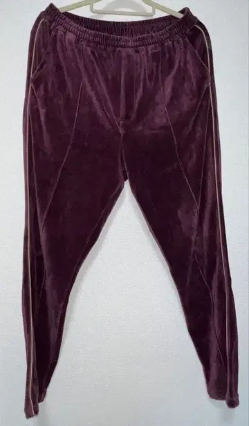 BEAMS 빔즈 벨로아 트랙 팬츠 퍼플