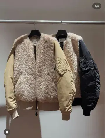 HYKE 푹 쉬어링 타입 MA-1 재킷