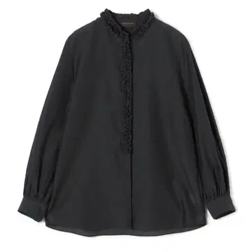 미사용급 TOMORROWLAND 코튼 실크 오간자 프릴 블라우스