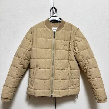 라코스테 베이지 퀼팅 자켓 베스트 M 사이즈