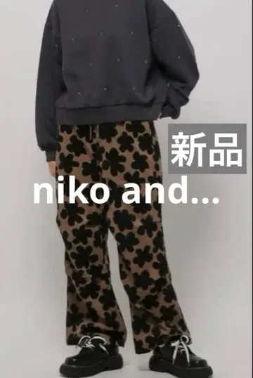 [ 새상품 ] niko and - 니코앤드 프린트 코듀로이 스노우 팬츠