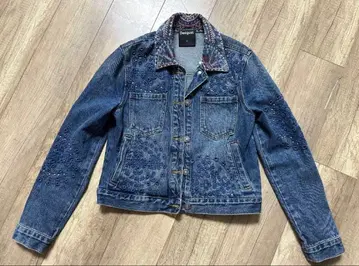 Desigual 자수 데님 자켓 S 사이즈