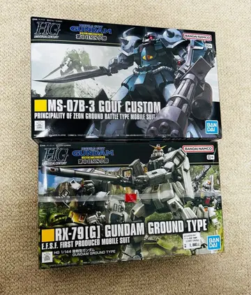 미개봉 새상품 HG 구프 커스텀 & 육전형 건담 건담 프라모델