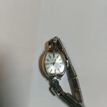 앤티크 시티즌 실버 오벌 케이스 수동 와인딩 시계