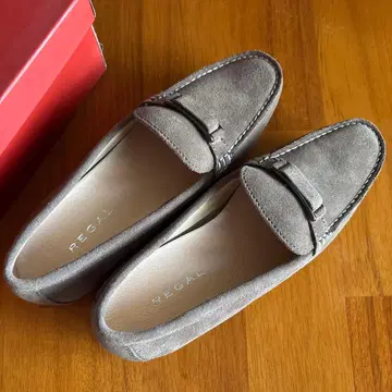 (새상품) REGAL 스웨이드 그레이 로퍼