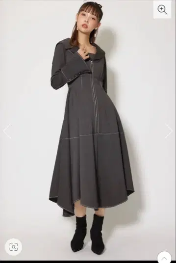 [최종 가격 인하] rienda 리엔다 세일러 틸 플레어 원피스