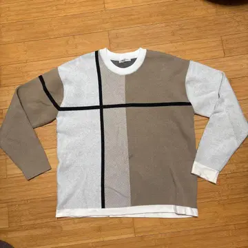 tk. TAKEO KIKUCHI 기하학 패턴 니트