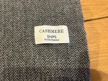 SHIPS 캐시미어 헤링본 머플러