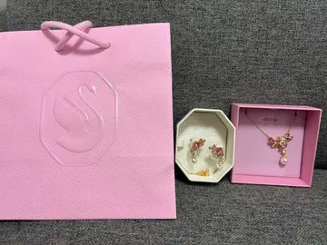 스와로브스키 목걸이 귀걸이 세트