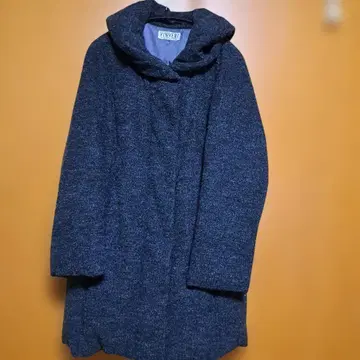 VINVERT 후드 부착 코트 다크 그레이