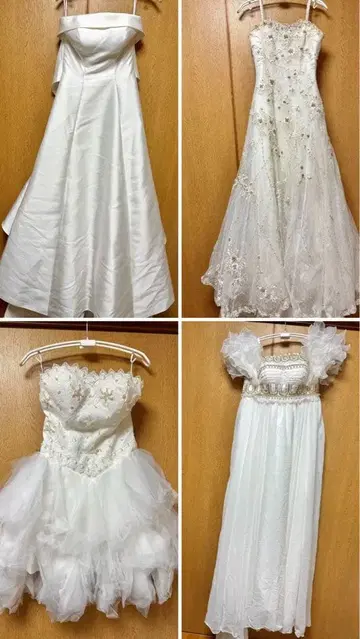 웨딩 드레스 4점 세트