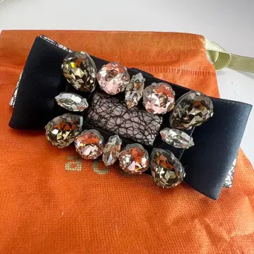 아카 비쥬 리본 머리핀