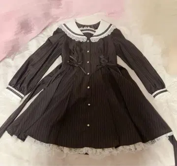 시크릿허니 레이스업 세일러 원피스