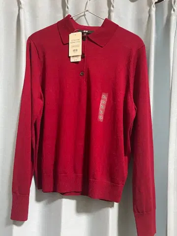 UNIQLO 메리노 폴로 스웨터 XL 사이즈 [ 택 포함 ]