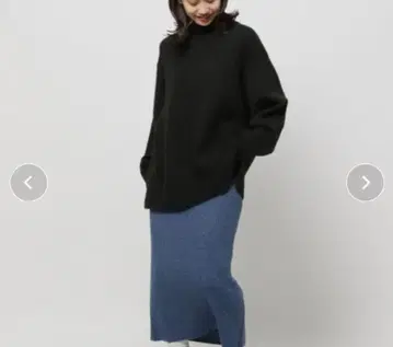 niko and - 블랙 니트 긴팔