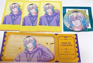 브레마이 이치카와 하루히 봄 캔뱃지 사진풍 카드 특전 티켓풍 카드