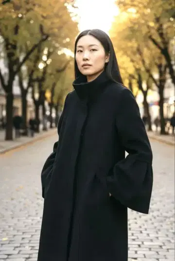 여성용 알파카 코트 유마 코시노 코트 YUMAKOSINO