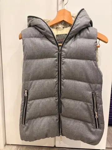 DUVETICA 다운 베스트 그레이 38