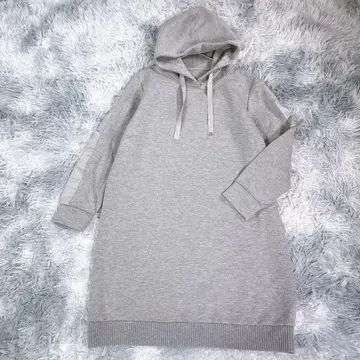 르노 [ 11 ] 후드티 원피스 그레이 두꺼운 원단 여성용 빅 사이즈