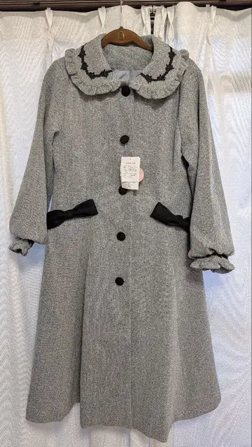 시마무라 시마미사 아오키 미사코 롱 코트 L 그레이