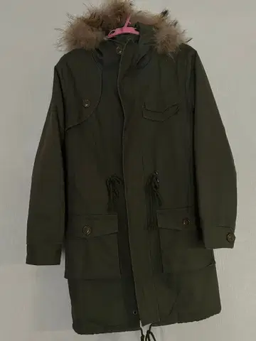 SHEYA 시야 보아 안감 플리스 모즈 코트 밀리터리 코트 M