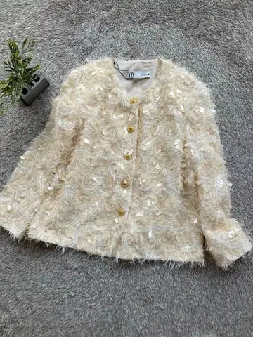 시착만 한 상품 ZARA 스팽글 자켓 포멀 파티
