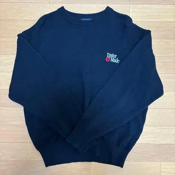 테일러메이드 블랙 스웨터 울 100%